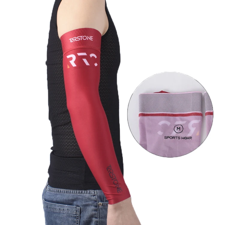 Low MOQ Custom Printed Summer Sunscreen Anti UV Seamless Outdoor Instant Cool Cuff Milk Silk Cycling Arm Sleeves