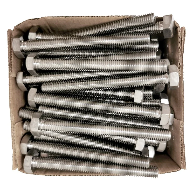 Custom M1-M100 m6 Titanium Bolts Din933 Titanium Screw Bolt m8 Titanium Screw Mtb