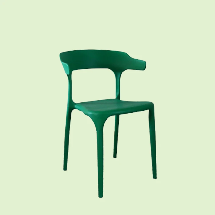 Stackable plastic banquet armless cafe modern design Hot Sale Modern PP Dining Chair