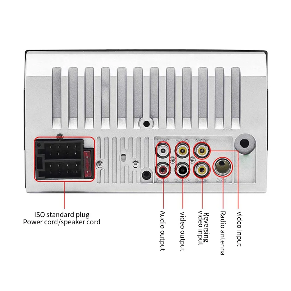 BT call hands-free radio audio 7-inch display reversing image gift rearview camera 12V car mp5 player
