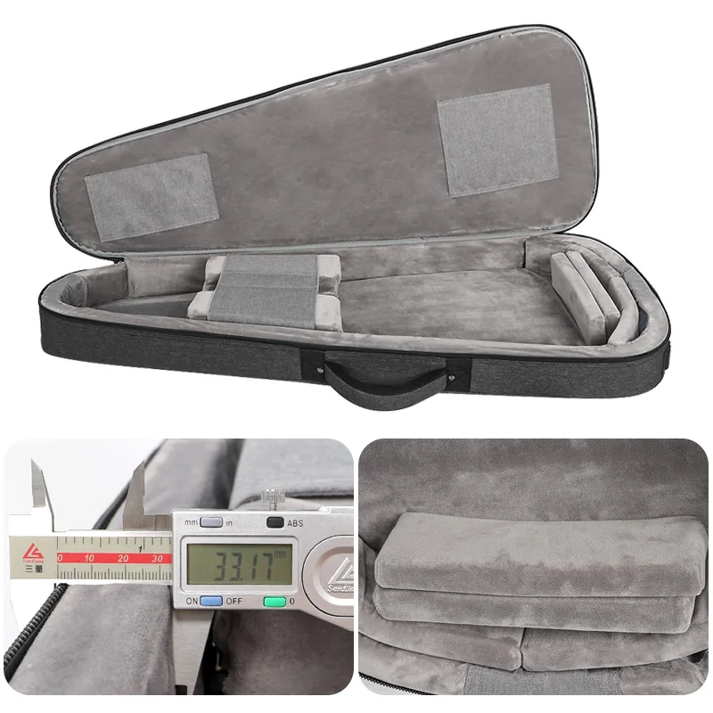 Customized Professional Wholesale waterproof headless guitar electric guitar case