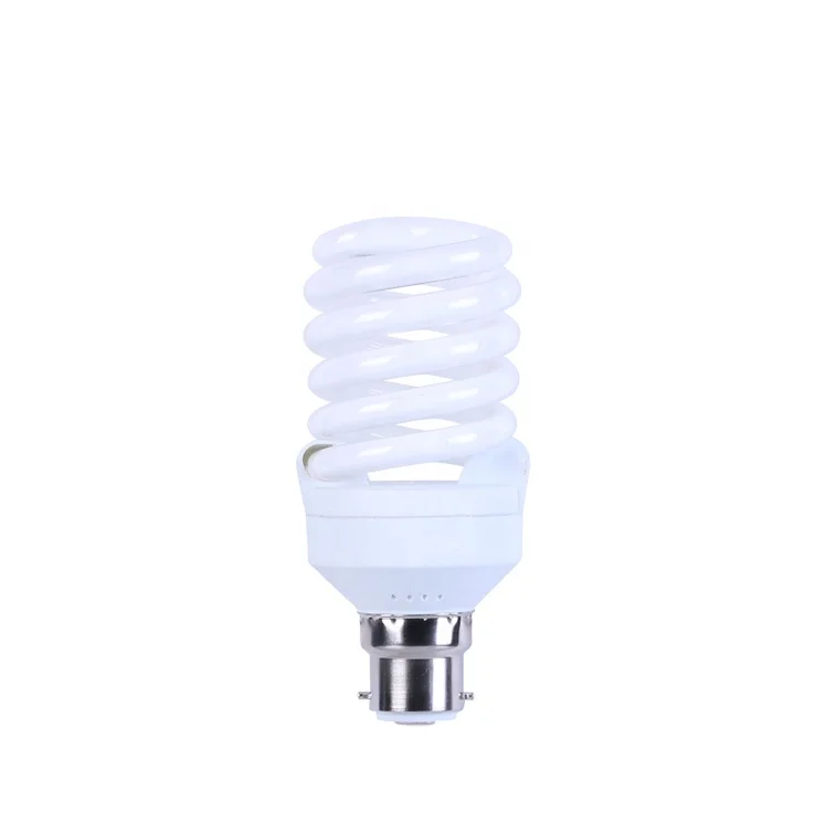 Mini 7mm spiral tube b22 cfl bulb white 25w energy saving light