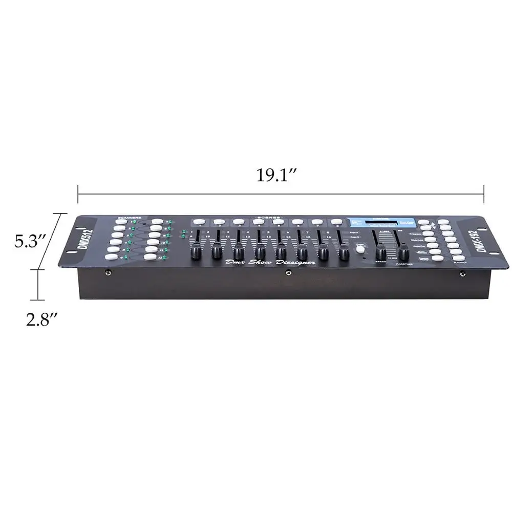  Простая в эксплуатации сценическое освещение dj dmx 192 каналов приглушаемая
