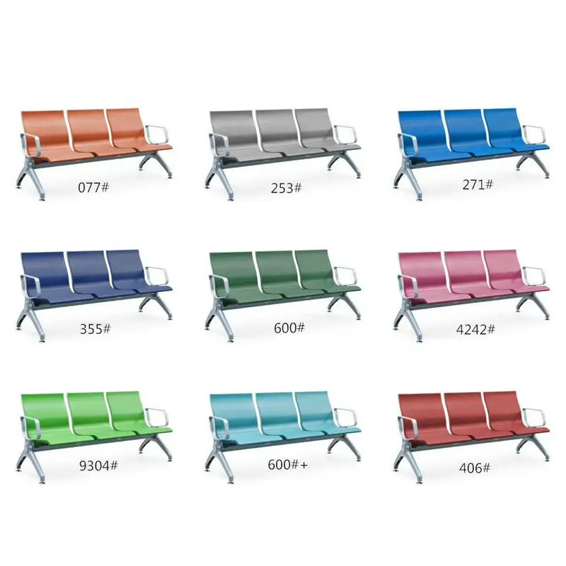 Aluminum alloy PU airport bus  high-speed rail station waiting chair, public rest , hospital clinic