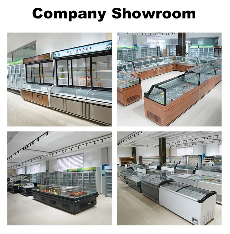 Custom commercial freezer 1000l 3 glass door supermarket restaurant no frost large freezer for convenience store