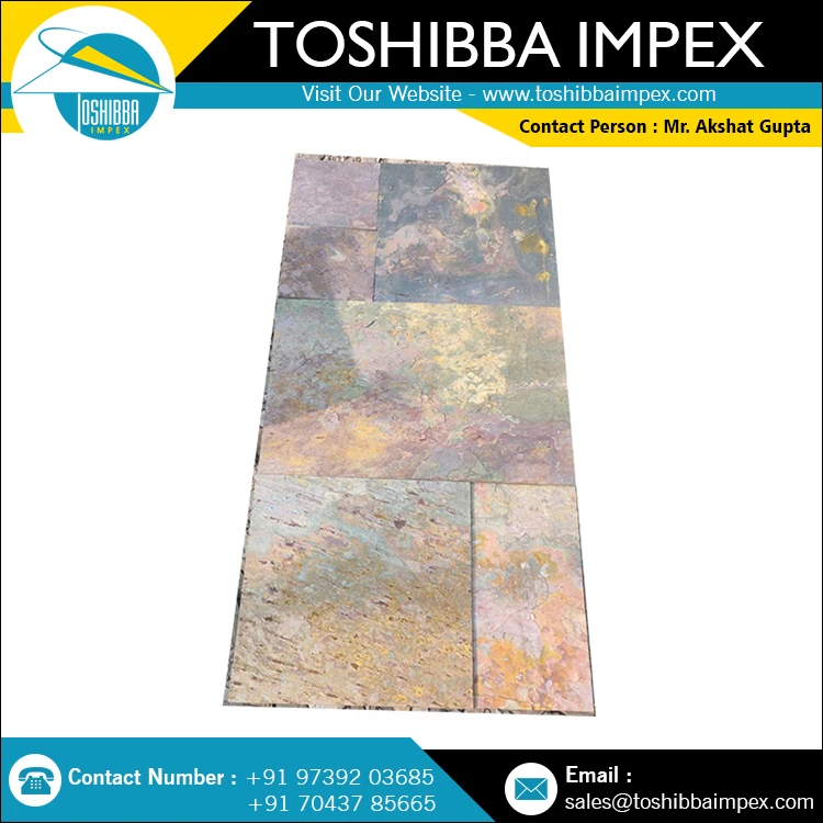 Kund Multi Slatestone Paving Stone Outdoor/driveway/Runway All Natural Indian Stone