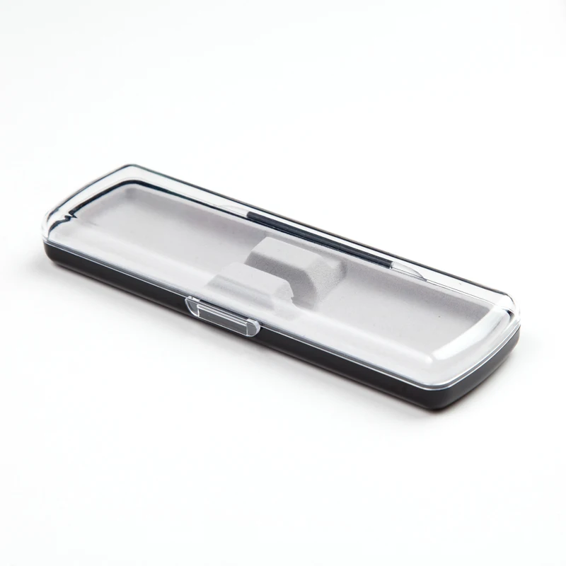 JH Wholesale Stock Acrylic Transparent Plastic Pen Case For Single Pen