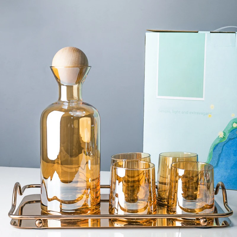  water glass tea set kettle and cup with