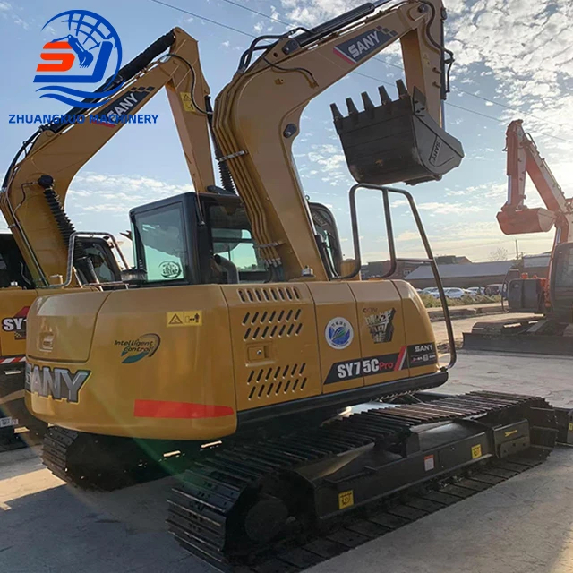Cheap Prices 95%New Used Small Sany75 pro SY 75 sy75c Used Crawler Excavator Sany Sy75c Sany75 Sany75c Used Excavator for Sale