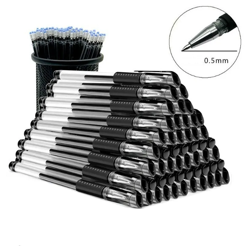 Custom Plastic Office Gel Ink Pen Wholesale 0.5mm Erasable Gel Pen Student Stationery Supplies Ballpoint Pen