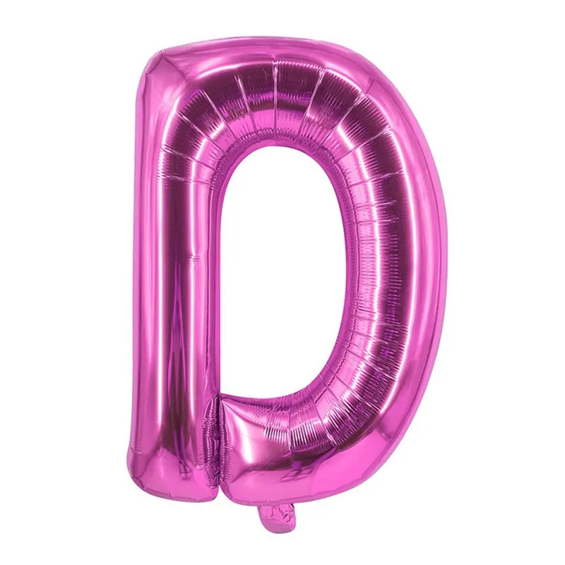 Party Supplies 16 Inch Pink Foil Alphabet Ballons Printed Happy Birthday Letter Balloons