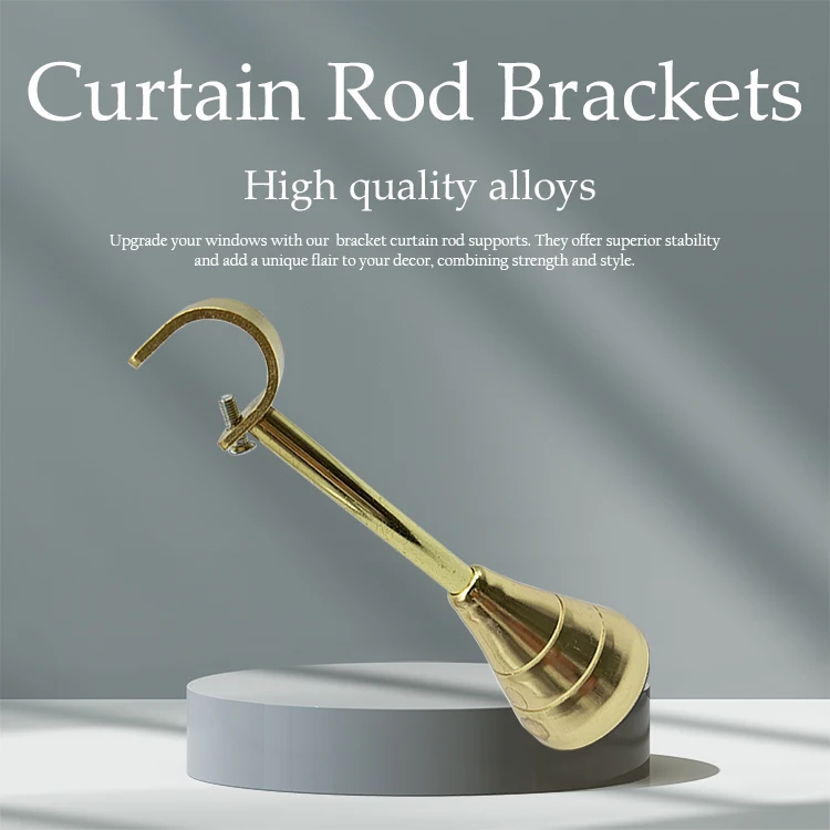 Panic Buying Iron Curtain Rod Brackets Single/Double Curtain Pole  Metal Rod Curtains