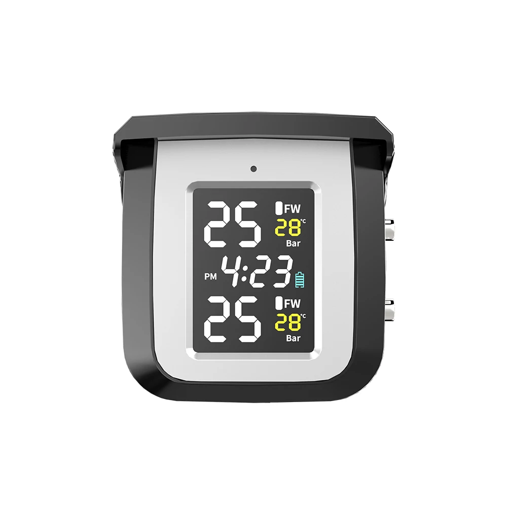 Беспроводной мотоцикл TPMS с внешними датчиками-высококачественный монитор давления в шинах