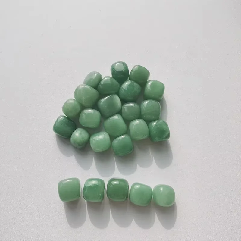 Bulk wholesale crystals 20-30mm natural green aventurine crystal tumbled stones for Decor