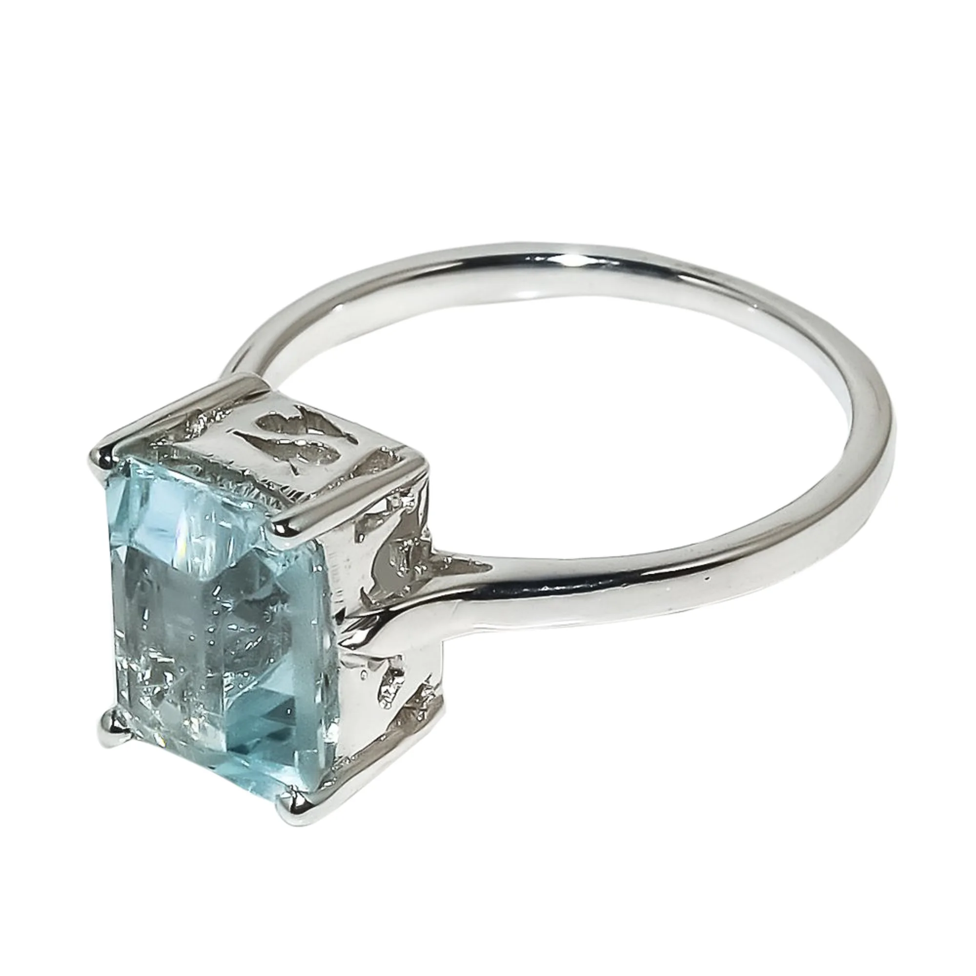Aquamarine Natural Gemstone Handmade Ring 925 Sterling Silver Jewelry Wholesale Price
