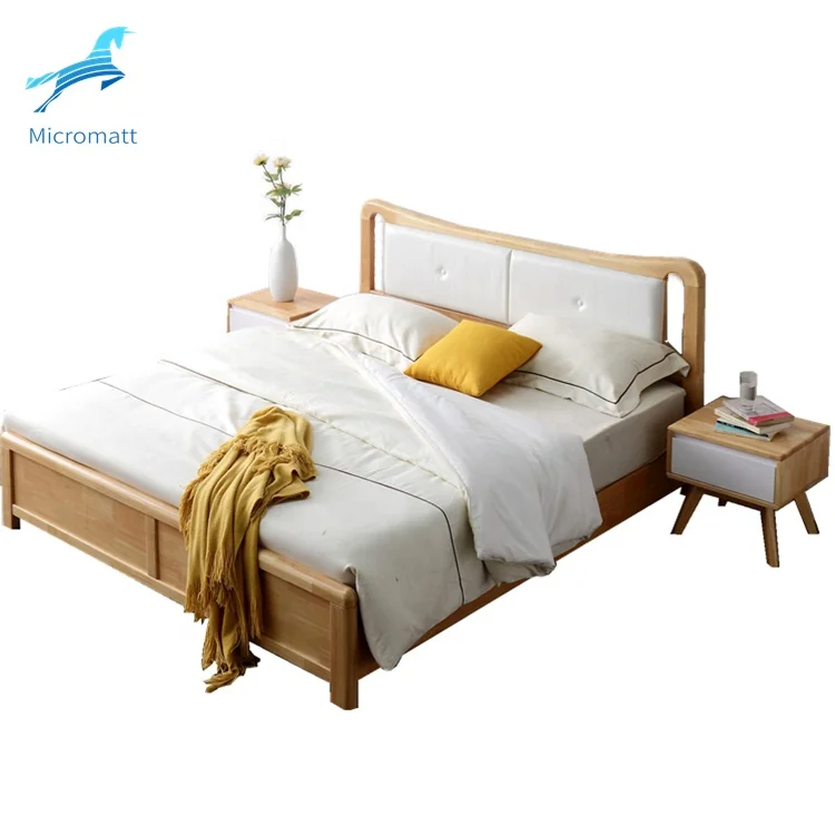 Bed Set Frame Double Queen Size Modern Luxury Wood Bedroom Furniture