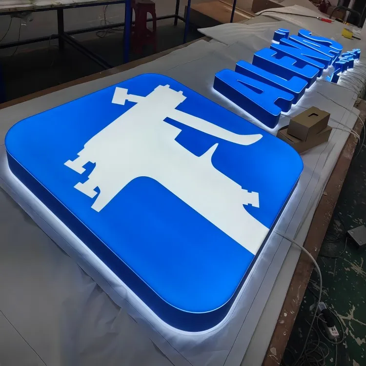 Custom Logo Sign Outdoor 3d Letter led 12v Front And Back Lit Channel Letters Convenience Store Sign enseigne lumineuse logo