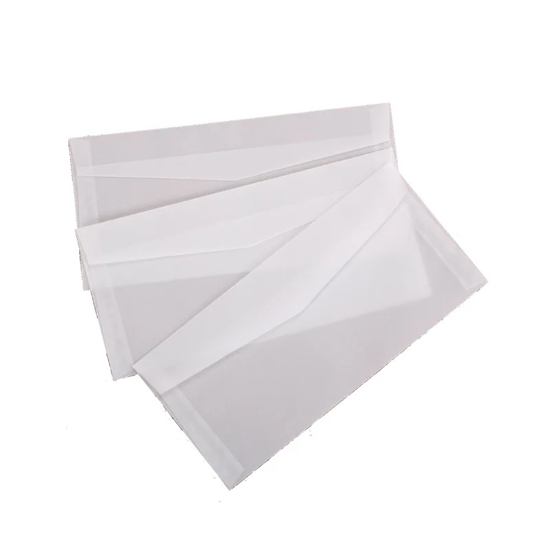 Wholesale Glassine Envelope Small White Gift Paper Envelopes Transparent Customized Envelopes Wedding