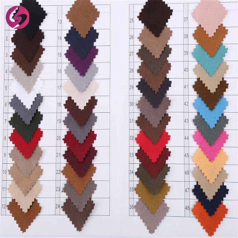  Китайский текстиль 100% полиэстер замшевая ткань синтетическая кожа замша из искусственного меха