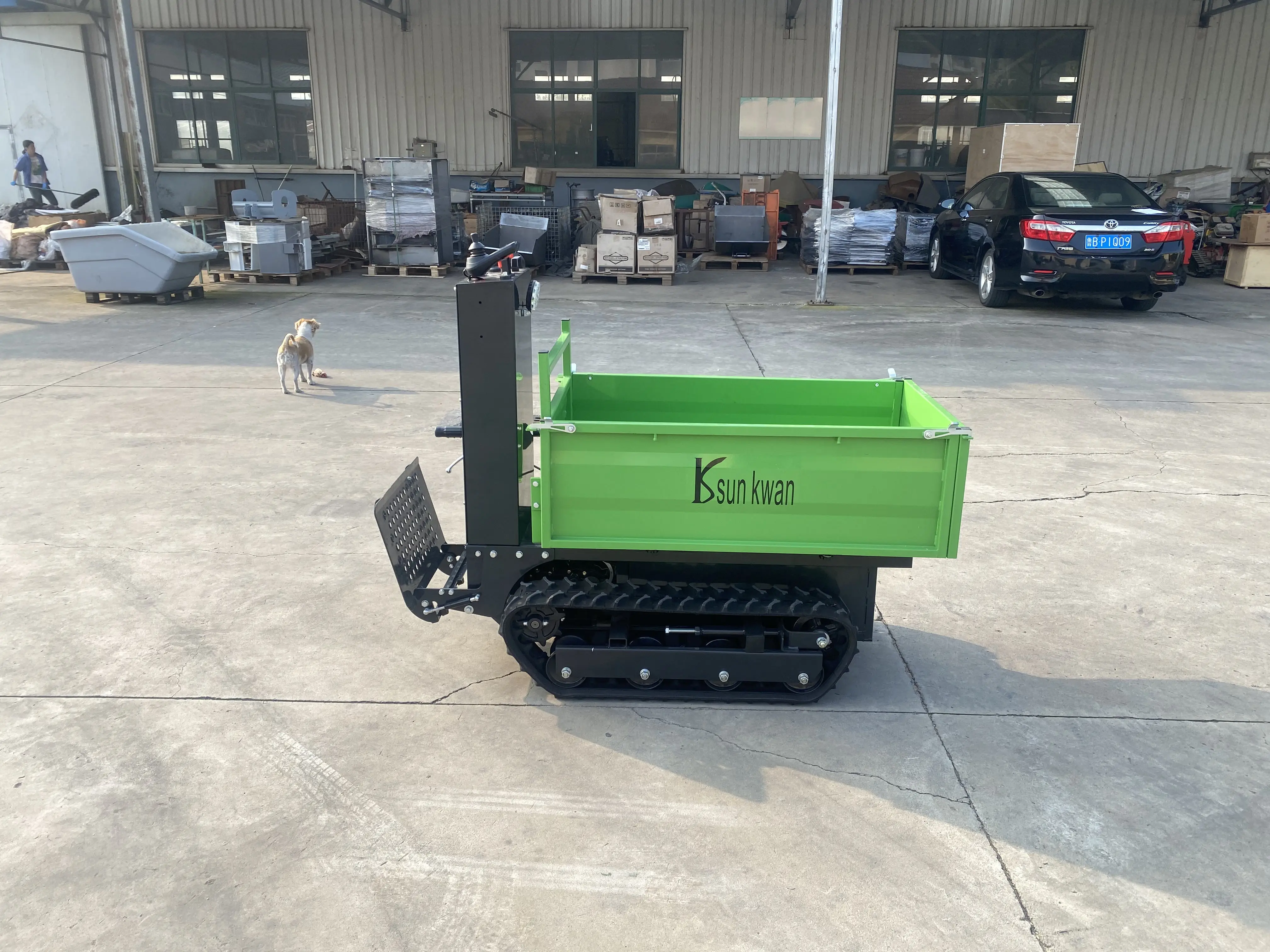 Mini Remote Control Garden Truck Dumper Front Loader Tractor Loader with Engine 1-Year Warranty Crawler Transporter for Sale