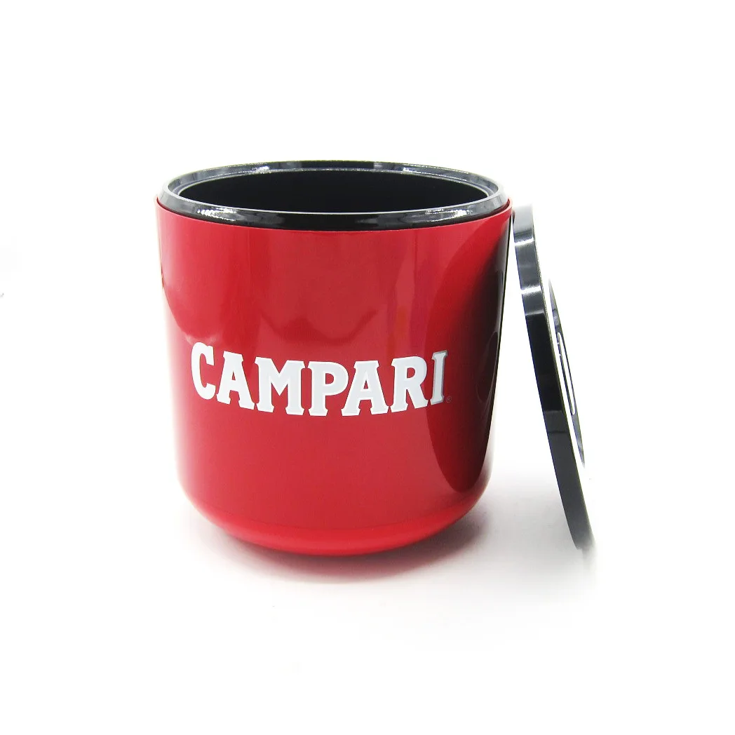 Factory direct 4L/10L double wall customized plastic beer buckets round plastic ice bucket with lid for Kilkenny Shiner Bock