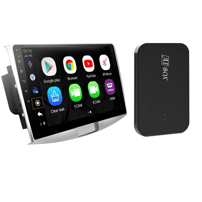 2021 upgrade 2022 Pro Car Play YouTube Netflix CarPlay Smartbox Android 10 64gb Streaming Entertainment AI Box in the Car