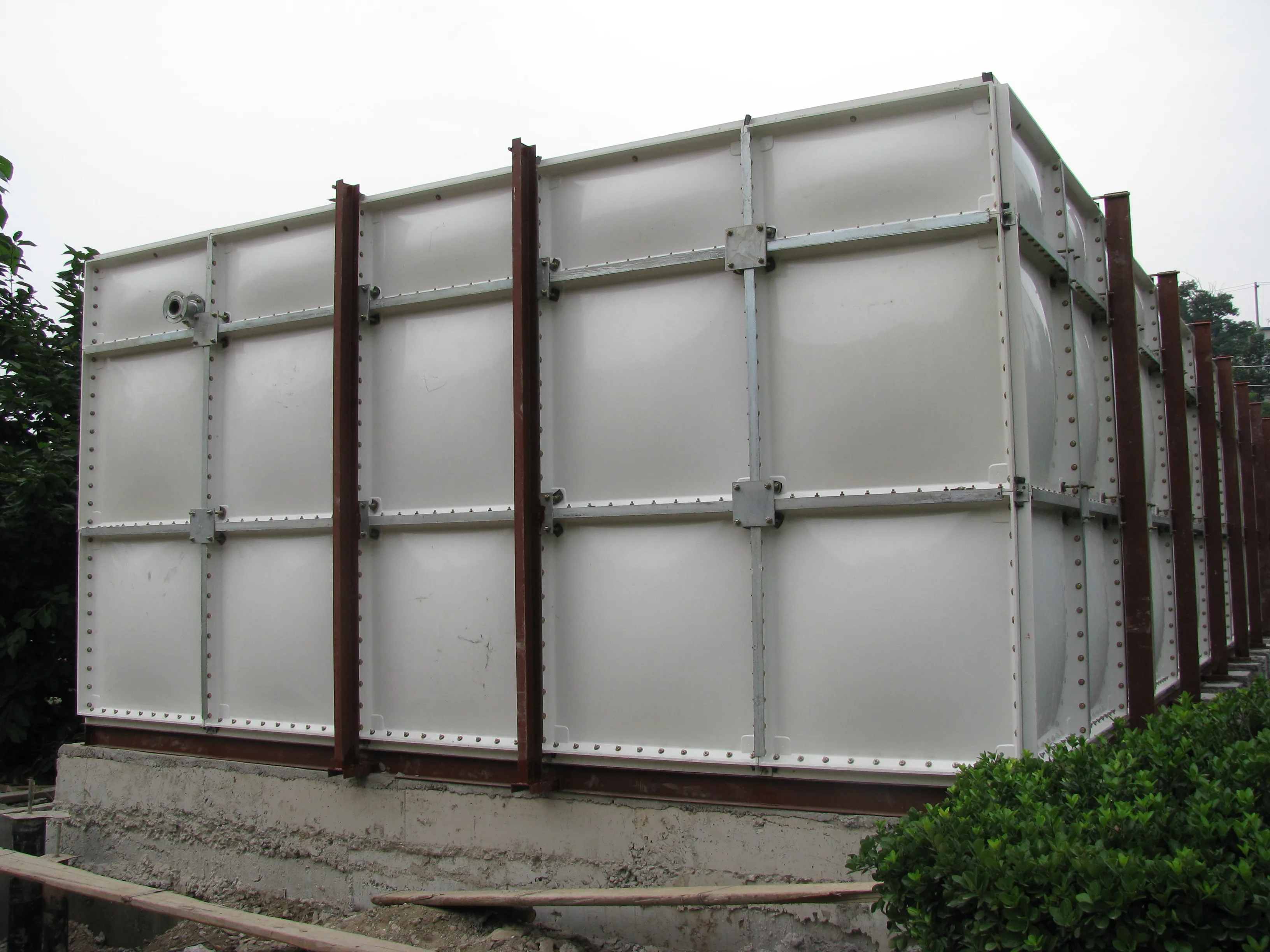 150M3 Assemble grp sectional water tank 10*5*3m GRP water tank Combined SMC bolted water tank