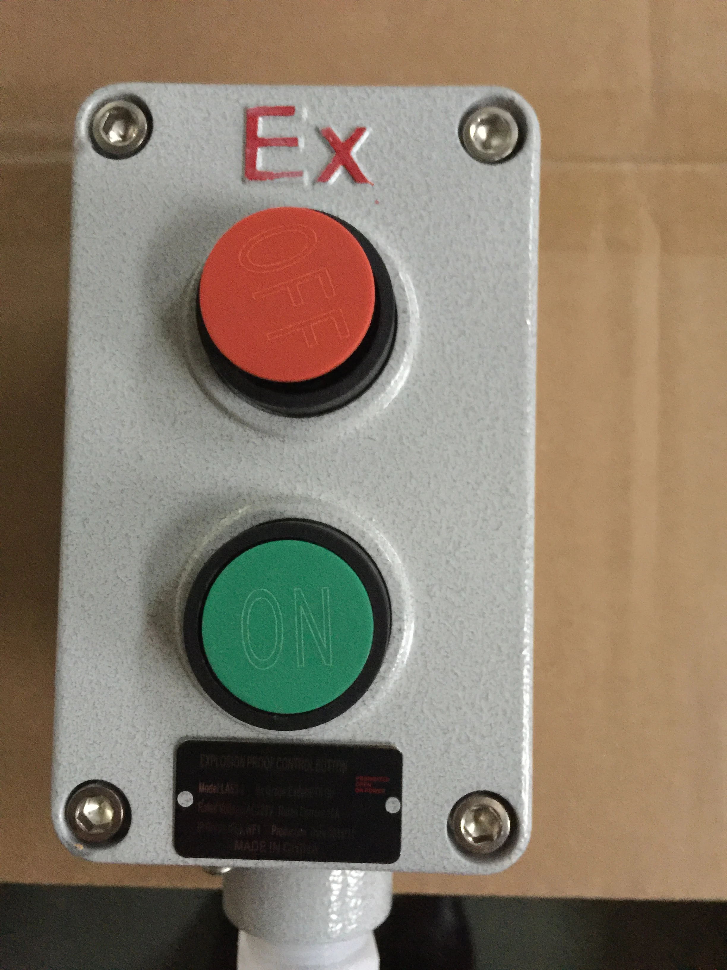 IIC Explosion proof hazardous area aluminum alloy control push button