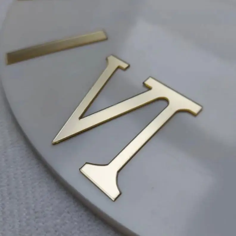 Roman Numeral Mirrored Acrylic Numbers For Wall Clock
