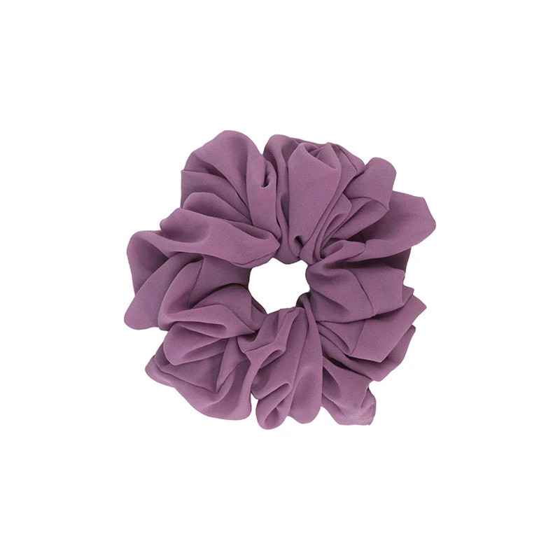 2022 new design chiffon scrunchies stretchy chiffon hair scrunchies elastic chiffon hair band for women