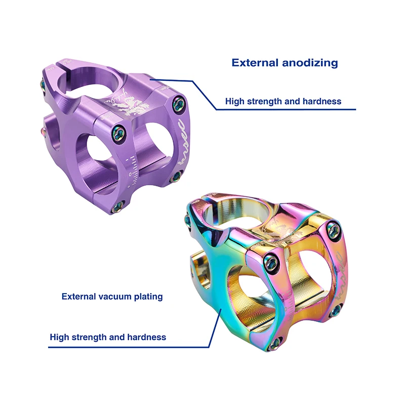 KRSEC MTB Stem 31.8x35mm Short Handlebar Stem High Strength 0 Degree DH AM Bike Stem