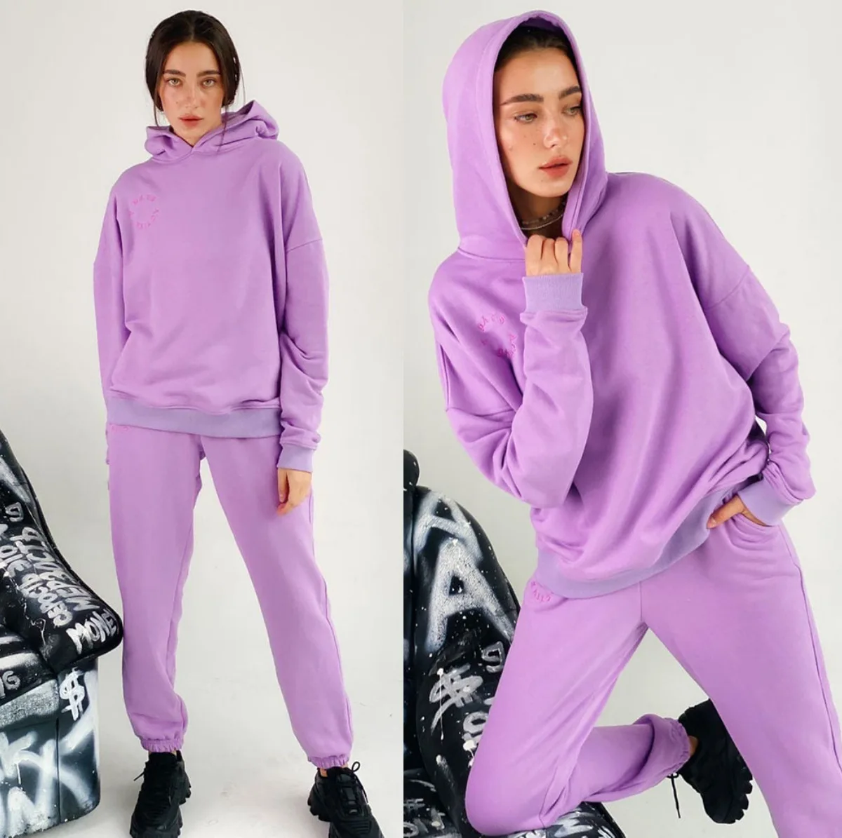 
China manufacturer OEM/ODM street style custom fashion hoodies for women 