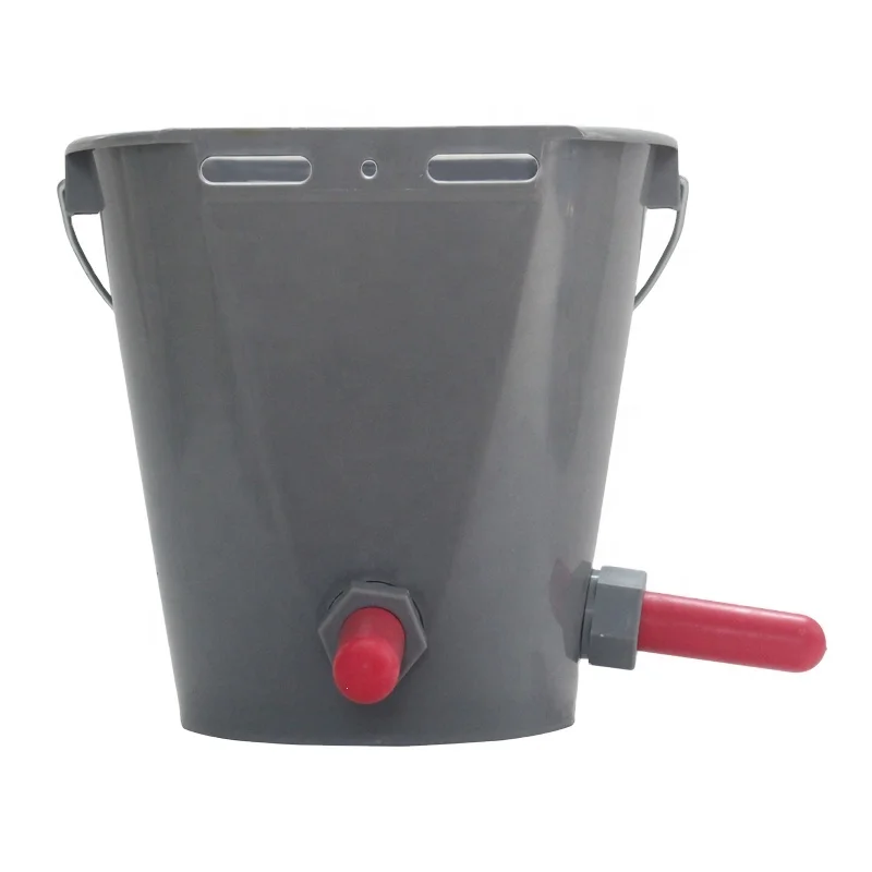 8L Calf Feeding Bucket 2 Teats for Cow Farm Equipment ISO High Quality