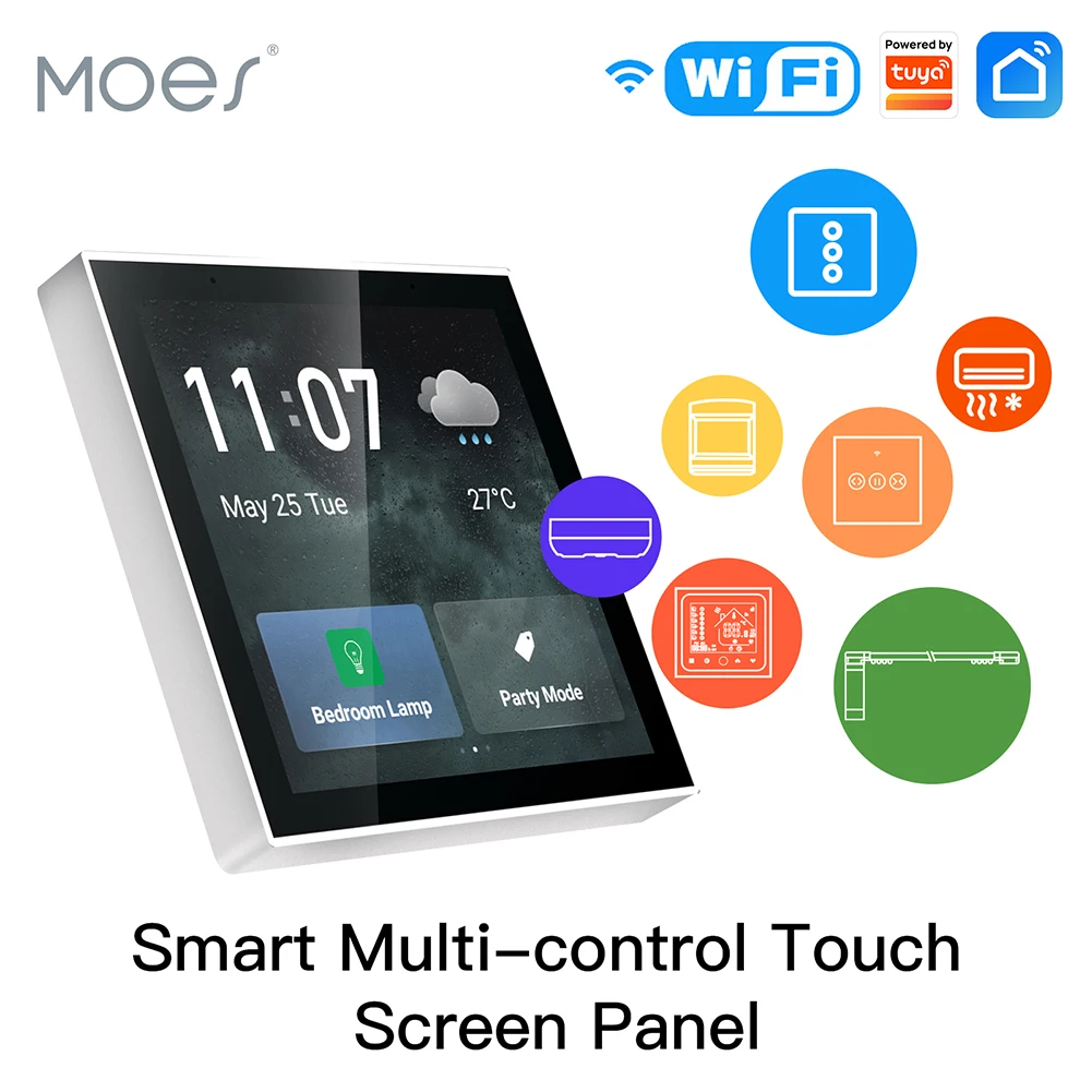 Умный дом Tuya многофункциональный сенсорный экран Wi-Fi панель Zigbee 4/6 дюймов центральное управление для интеллектуальных