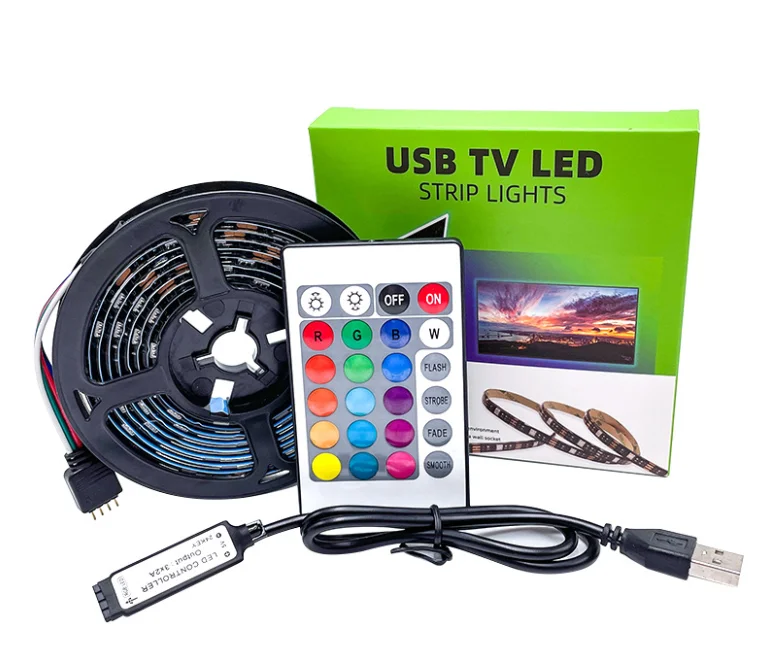 USB LED Strip SMD5050 30leds 5V RGB TV Background Lighting Tape