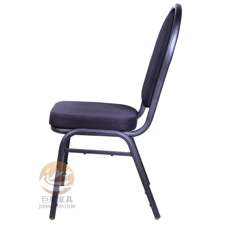 Wholesale Black Metal Royal Hotel Dining Banquet Wedding Stacking Chairs for Event