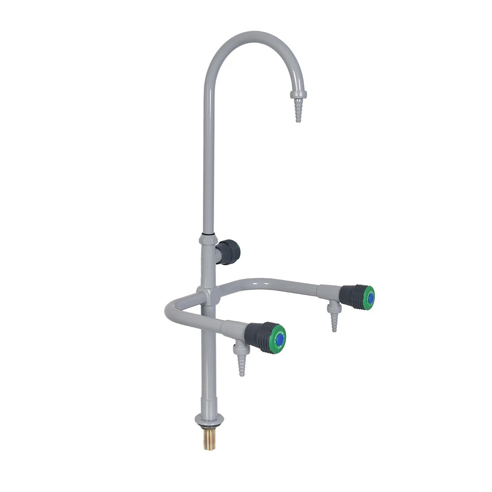 Laboratory Universal Three Way Swan Neck Detachable Water Sink Faucet Lab Water Tap