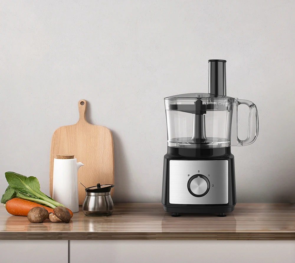 Powerful full-featured powerful stainless steel 1.8L capacity food processor 500W for family use