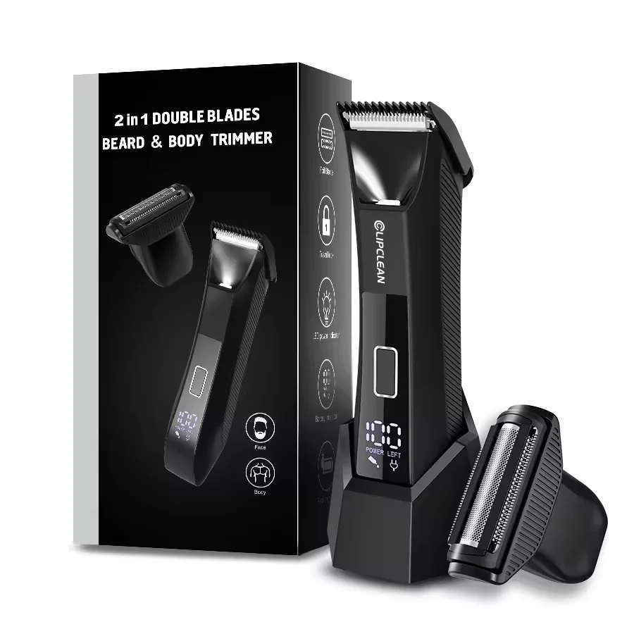 Factory shaver machine for men mini body beard hair trimmer sensitive areas 2 in1 electric rechargeable shaver set kit Clipper