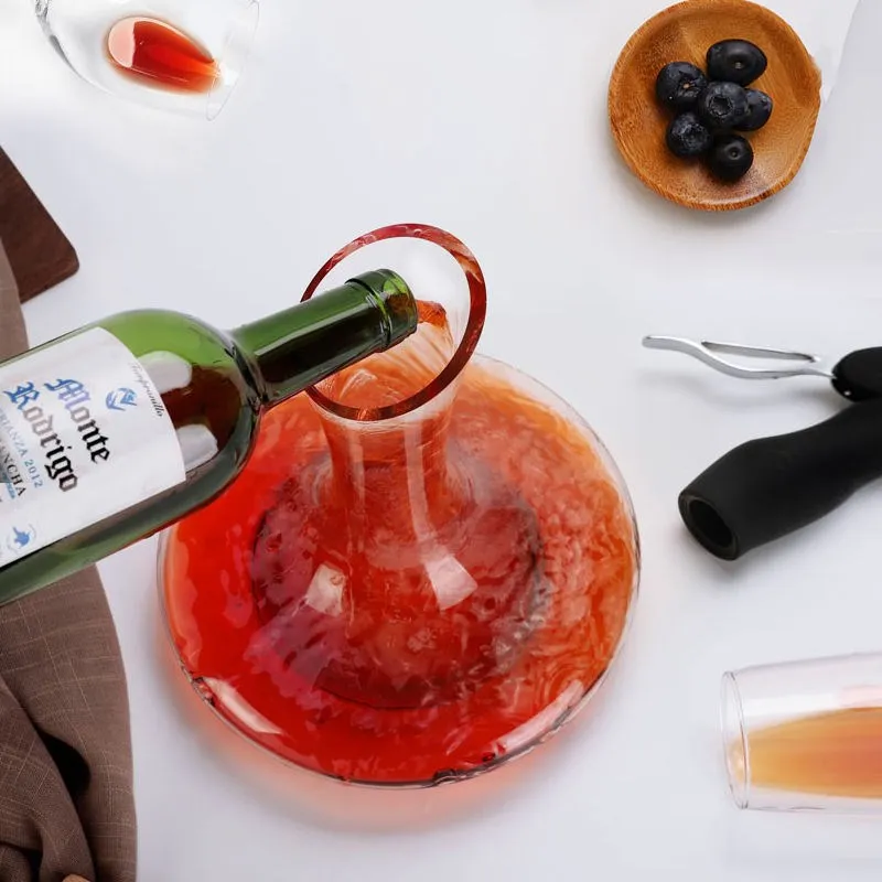 5512DCb classic Hand Blown Lead-free Crystal Glass wine caraffe luxury wine decanter