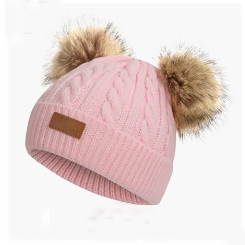 
Baby Knitted Hat Infant Toddler Winter Hats Kids Toddler Beanie Caps 