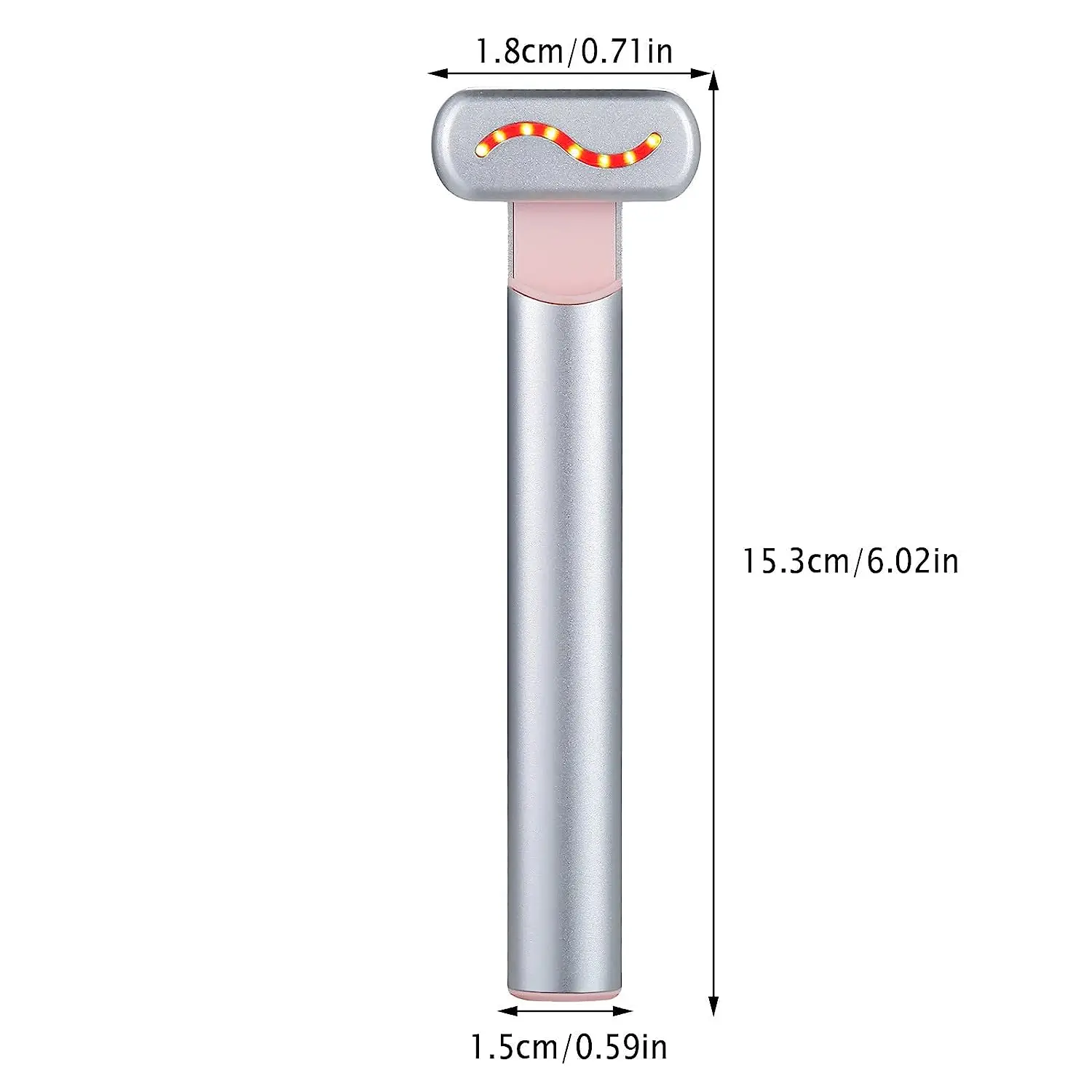 Eye Lift Massage with 9 LED Light Therapy Wrinkle Remover Wireless Eye Massager Device Remove Dark Circles Skincare Wand Stick