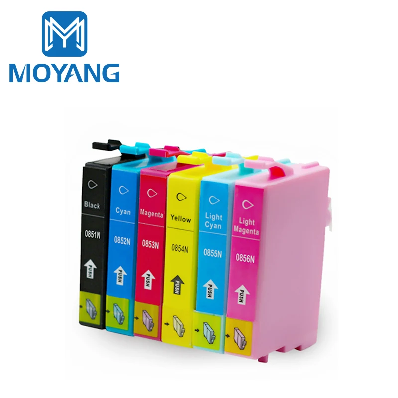 MoYang Wholesale CARTRIDGE T0851 to T0856 Compatible for EPSON PHOTO 1390 R330 Printer