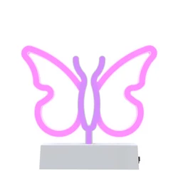 2021 supply pink led  neon tube lights popular butterfly light neon
