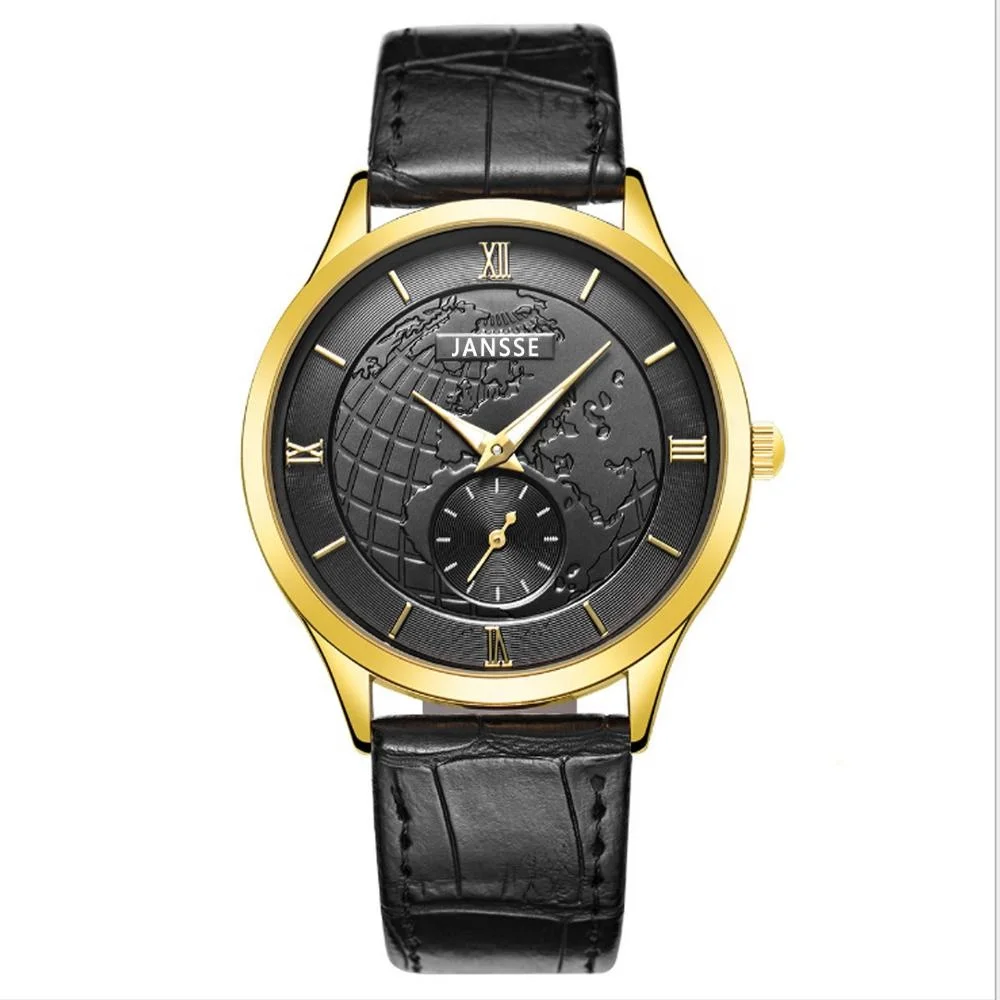 Customer design High quality Display luxury leather strap watches