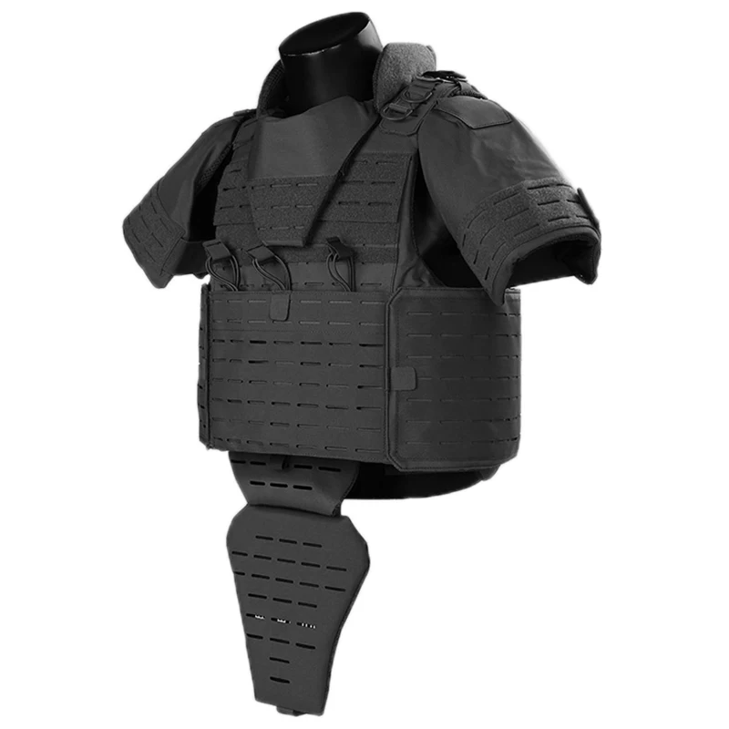 Полноразмерная защита шеи нейлон Molle система chaecos черный 1000D Оксфорд тактический жилет