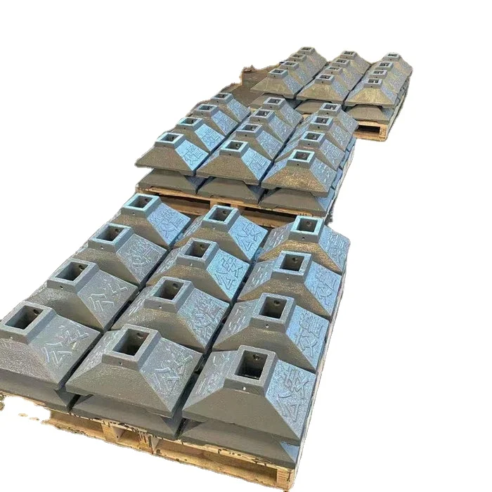 High Quality  Cast Iron Base For Parking Garage Guard Rails