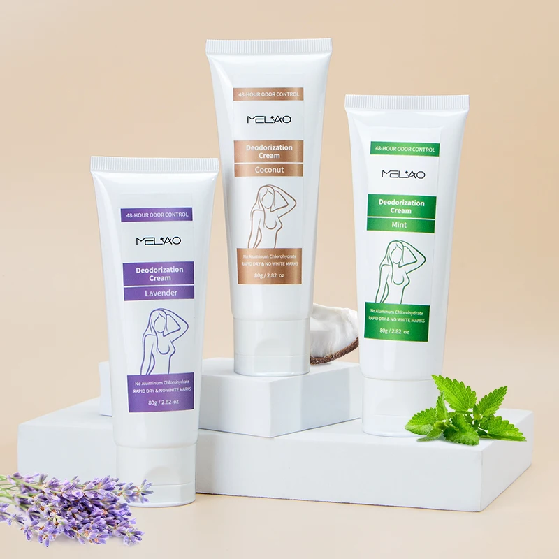 MELAO Private Label Organic Natural Organic Deodorant & Antiperspirant Women Men Armpit Underarm Organic Antiperspirant