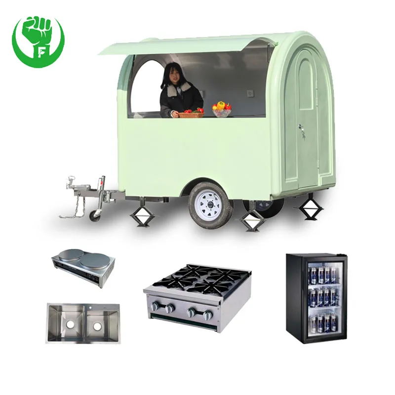 Mobile Food Trailer Camper Truck Ice cream pizza coffee food cart