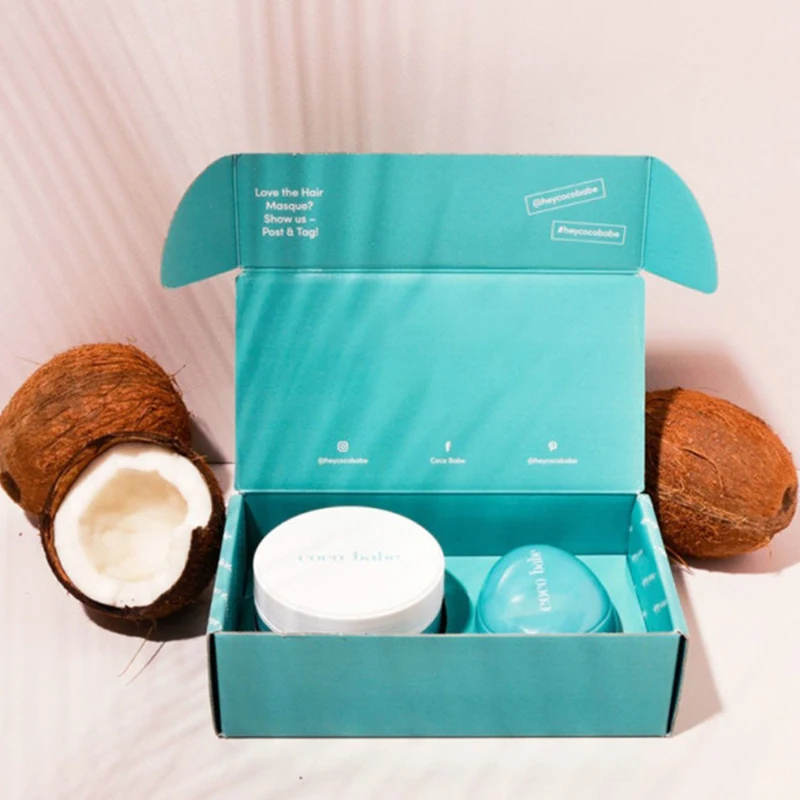 Eco Friendly Durable Natural Custom Logo Pack Folding Shipping Mailing Paper Carton Box